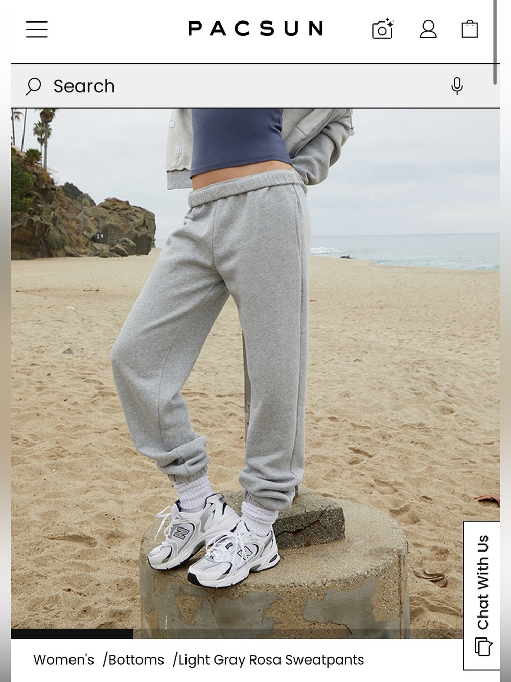 John Galt Heathered Light Gray Sweatpants